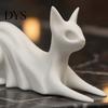 Прочный Декоративный Элемент для Стола 3D Печатный Кот-Призрак Друг, Милая Фигурка Китти на Хэллоуин для Маленькой Книжной Полки, Статуэтки для Полки в Офисе, Жутковатый