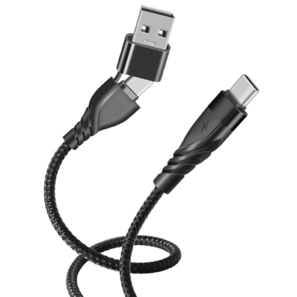 Кабель USB C для быстрой зарядки, кабель USB-A на Type C для мобильных устройств PD65W/QC3.0 Charge Data Line