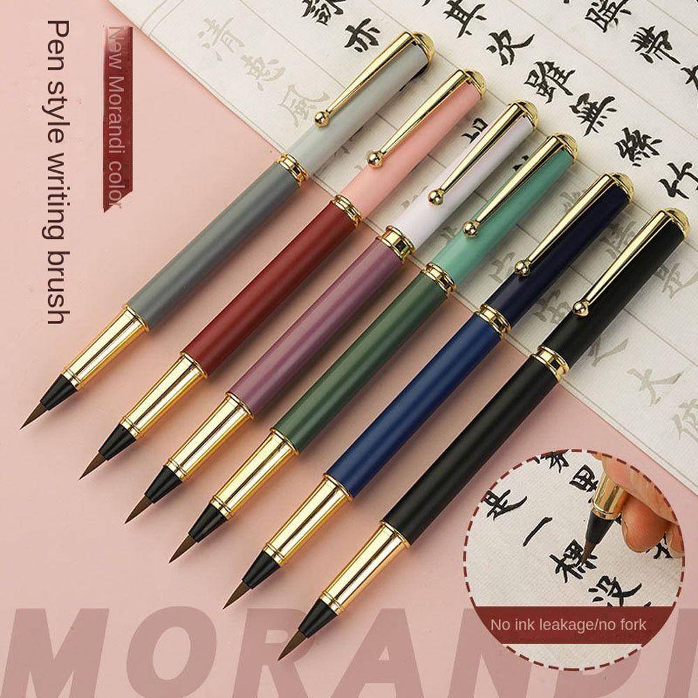 Artist Metal Writing Penmanship Brushes Painting Pens Chinese Brushes Calligraphy Pen Brushes