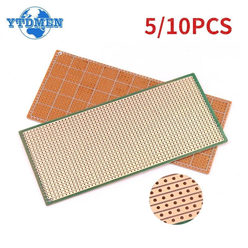 5PCS PCB Prototype Board Single Sided PCB Protoboard 6.5x14.5cm DIY Universal Experiment Matrix Circuit Boards for Arduino