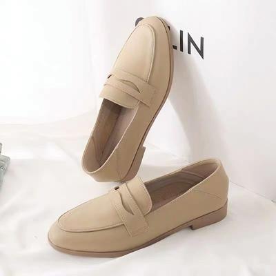 Модные мокасины из обычной кожи, повседневные туфли с квадратным носком для женщин 2024 года, лоферы, женская летняя обувь на низком каблуке, элегантная Y2k Beau Today E