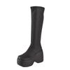 Fashion Knee High Boots Women Brand New Gothic Style Sexy Elegant Platform Women Boots Big Size Comfy Walking Woman Shoes Botas De Mujer