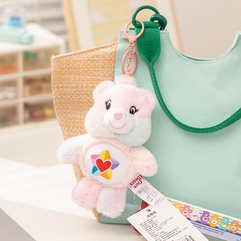 Оригинальный брелок-подвеска Care Bears Love Bear с функцией звонка, плюшевая игрушка
