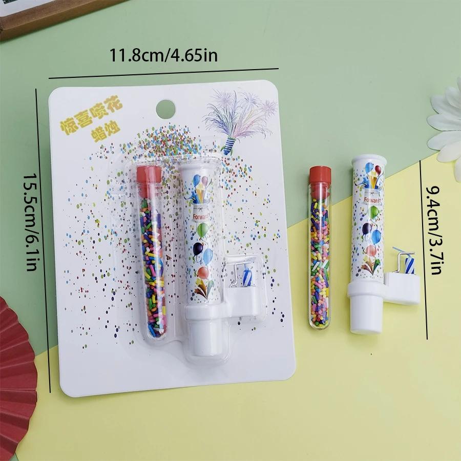 Surprise Candles Happy Birthday Cake Decorated Candles Creative Catapult Candy Effects Decorated Candles