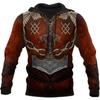 Novel Hoodie 3D Printing Fashion Viking Tattoo Pattern For Men Casual Oversized Street Wear Long-sleeved Sports Pullover Tops