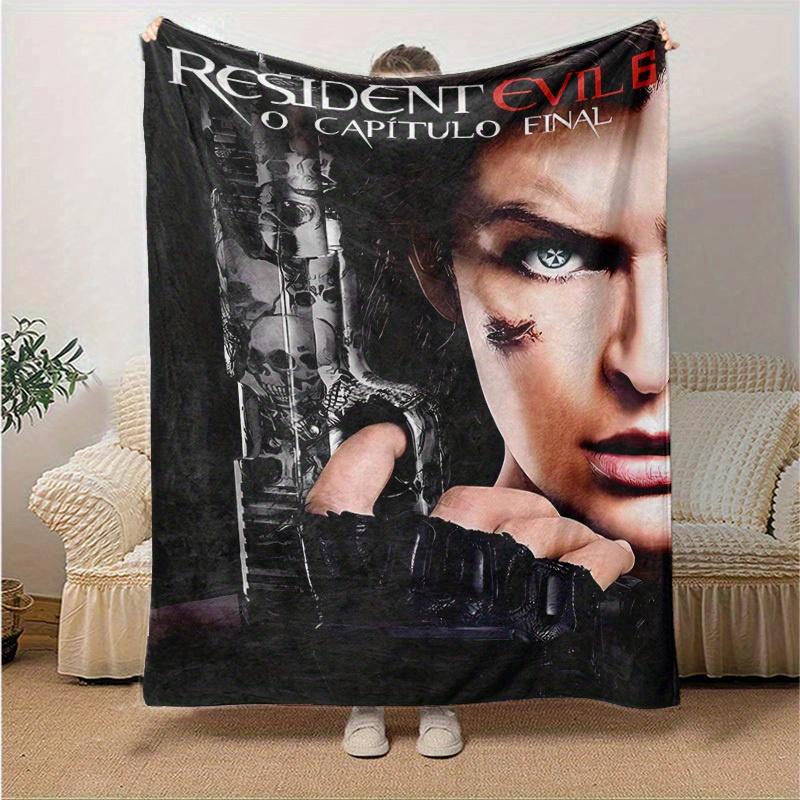 1pc Resident Evil 6: The Final Chapter Home Decor Gift, Cozy Blanket for Bedroom, Living Room, Travel, Camping, Car, Beach, Office Naps, Perfect Sofa