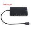 Кабель-адаптер Micro USB OTG с 4 портами, зарядка, поддержка OTG, горячая замена для системы Android/Windows