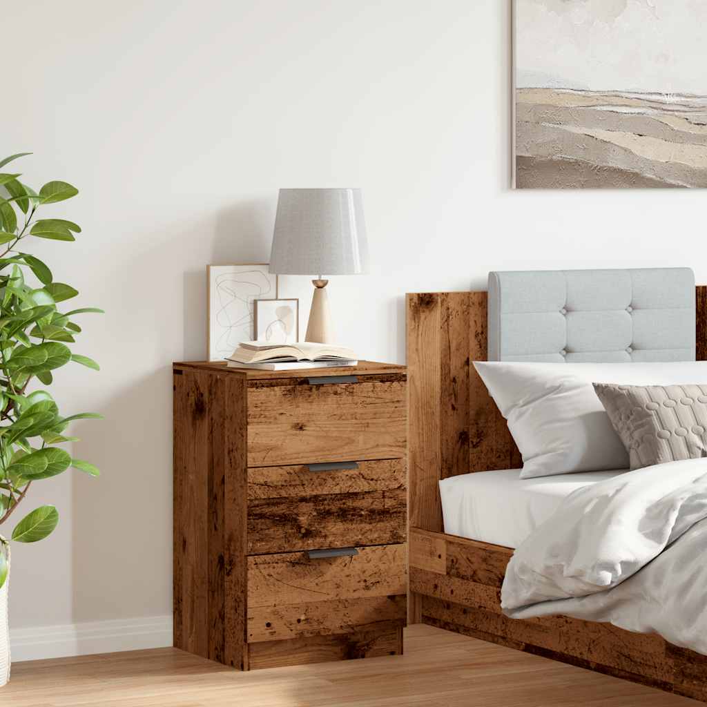 Vidaxl Szafka Nocna, Stare Drewno, 40X36X65Cm, Materiał Drewnopochodny