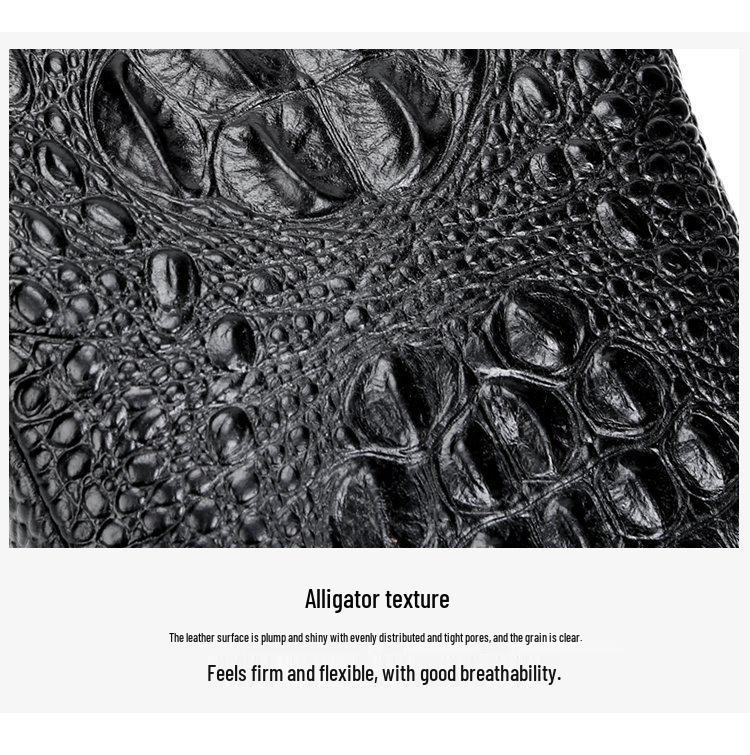 2023 Модная мужская сумка-кроссбоди из натуральной кожи с тиснением под крокодила