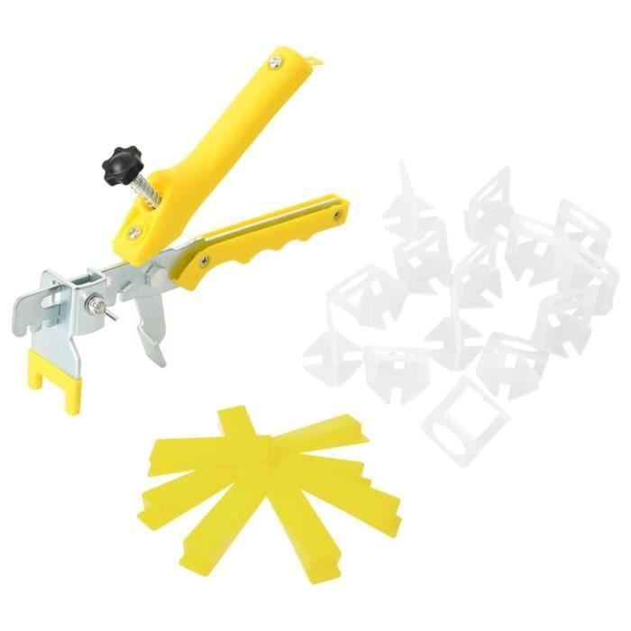 Système de nivellement de carrelage - VIDAXL - 250 cales 500 clips - Réutilisables - 3 mm - Pince ajustable
