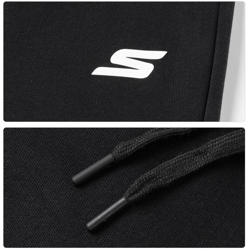 Skechers Теплые зимние удобные универсальные зауживающие брюки с высокой талией на флисовой подкладке, унисекс, P226U045-002K