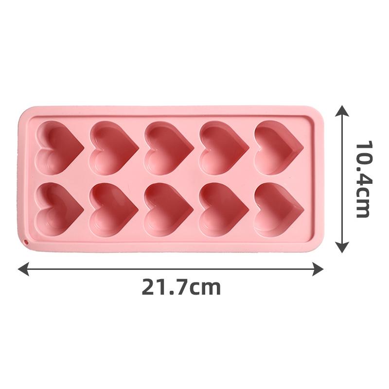 Heart Shaped Ice Cube Tray Mold for Freezer, Easy Release Heart Molds for Cocktails, Whiskey, Drinkings, Silicone Molds for Chocolate, Candy, Soap
