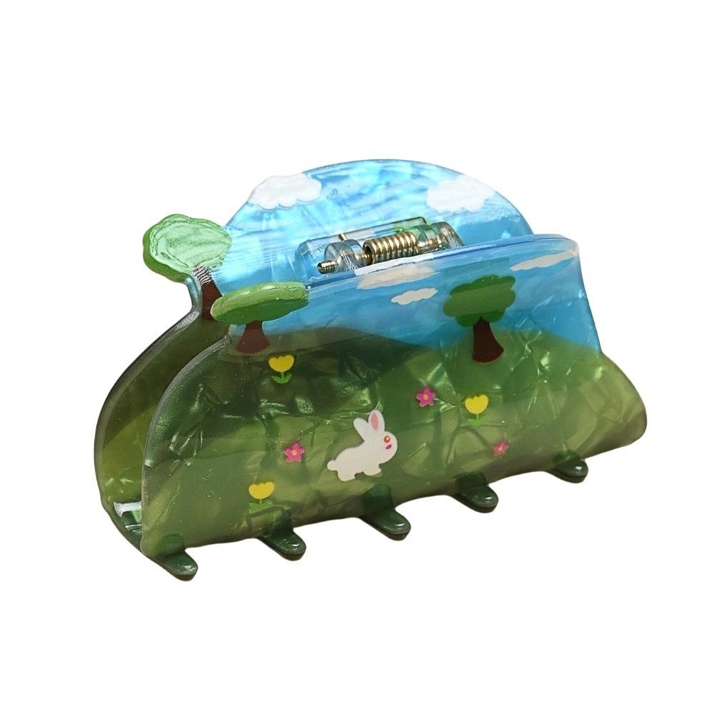 Summer Acetate Hair Clip Spring Special-shaped Grab Clip Cute Four Seasons Hair Claw  Girls