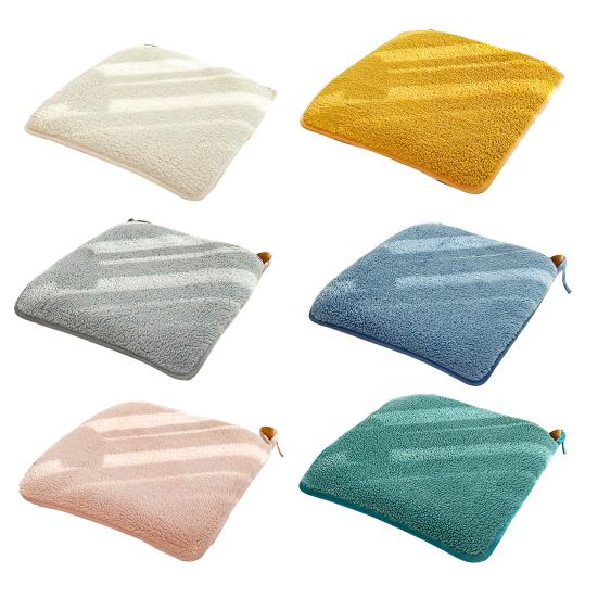 Подушка на стул, мягкая, толстая, плюшевая, удобная, противоскользящая, сохраняет тепло, однотонная подушка для сиденья, подушка для дивана для гостиной