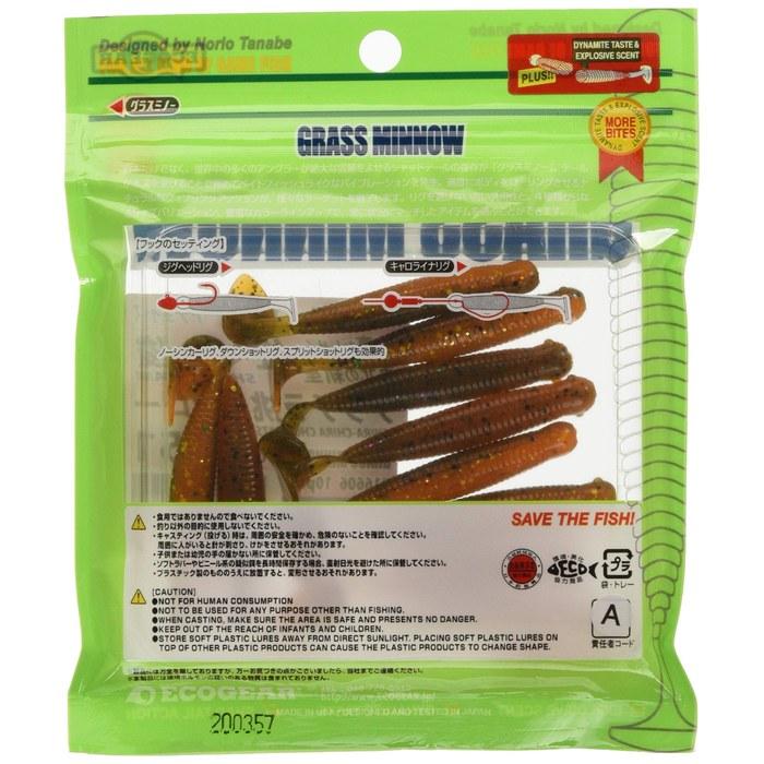 [Ecogear] Червь Glass Minnow M 2-1/2 дюйма #451 16606 451 Мерцающая Провокация Клешня Средний