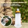 Sports Soft Water Bottle TPU Foldable Soft Water Bag Outdoor Running Mountaineering Pocket Portable Water Cup