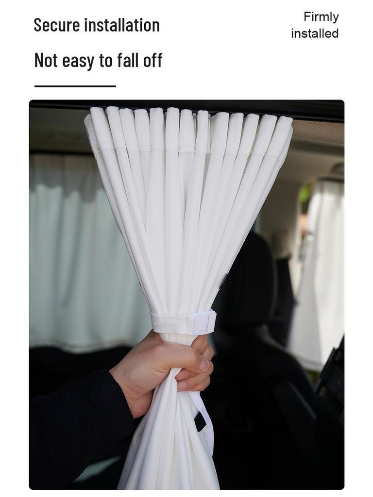 Tesla Model 3/Y Sunshade Privacy Curtains - Track-Type Side Window Blackout Accessories