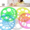 5 Pcs/Set Round Circle Template Circle Stencil Circle Ruler Circle Protractor Large and Small Circle Drawing Aid Tool