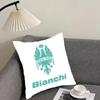 Luxury BBianchi Logo Cushion Cover Elegant Comfort Pillowcase Sofa Bed Doublesided Printed Invisible Zipper Home Decor