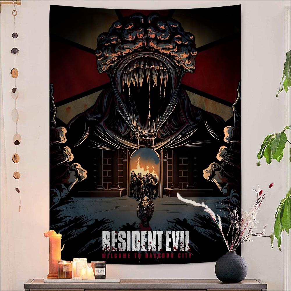 Canvas Painting Game RRESIDENT EVIL DIY Wall Tapestry for Living Room Home Dorm Decor Wall Art Decor
