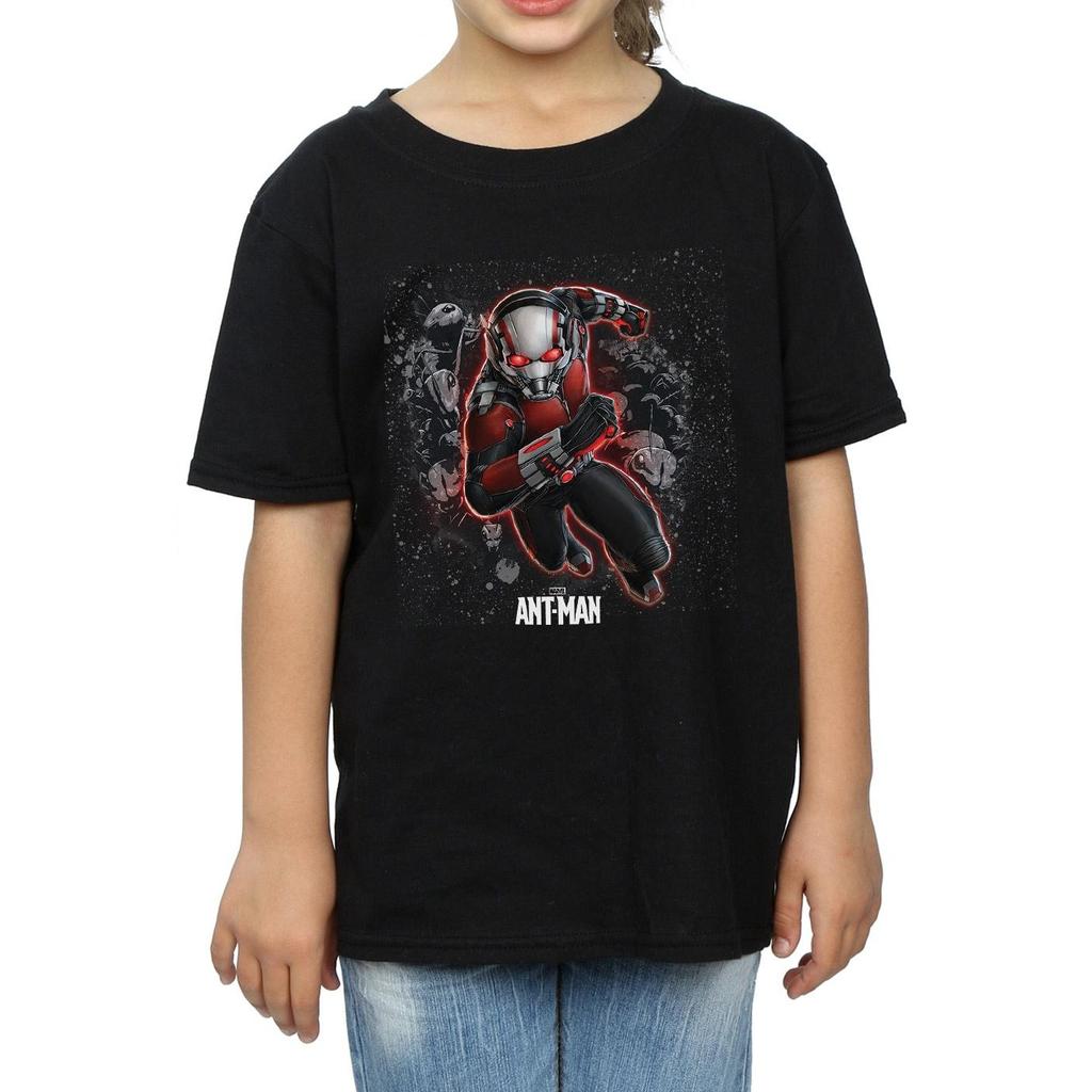 Marvel Girls Ant-Man Ants Running Cotton T-Shirt