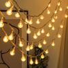 LED Bubble Ball String Lights - Transparent Crystal Ball Decorative Christmas Lights for Outdoor Tents