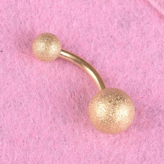 Limeimei сексуальные женские кольца из нержавеющей стали с двойным шариком, штангой, кольцо для пупка, ювелирные изделия для пирсинга