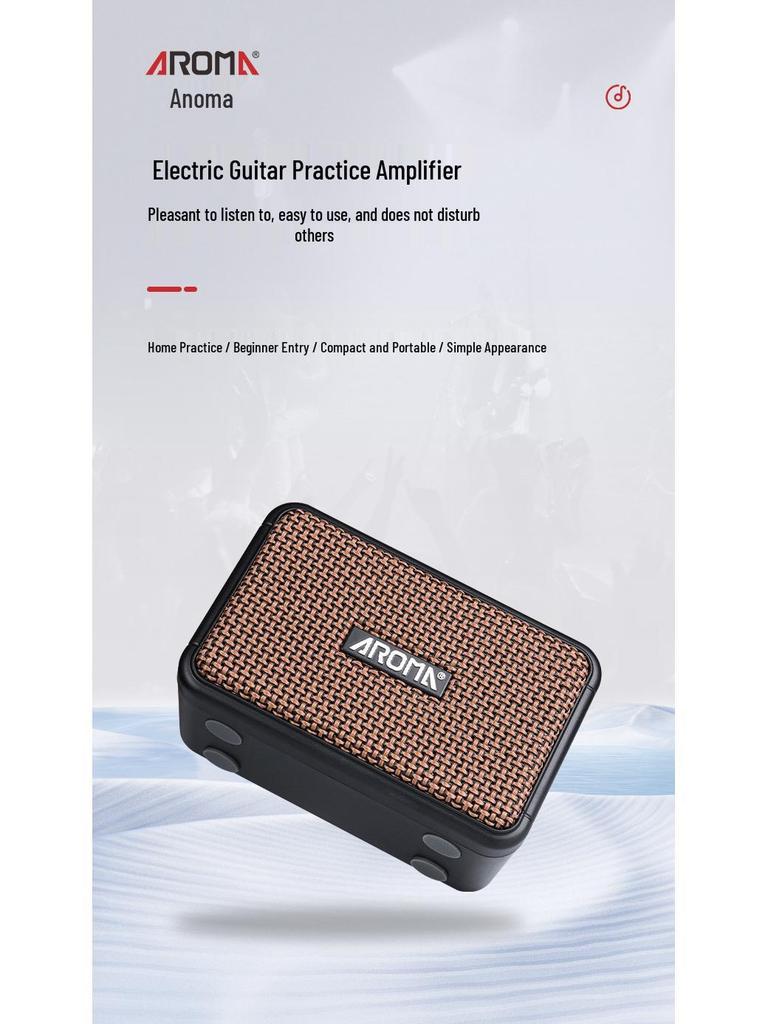 AROMA AG04 Мини Bluetooth Перезаряжаемый Гитарный Динамик - Портативный Уличный Динамик для Духовых Инструментов