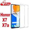 Защитное стекло для экрана Honor X7 X7a, 4 шт., пленка из закаленного стекла