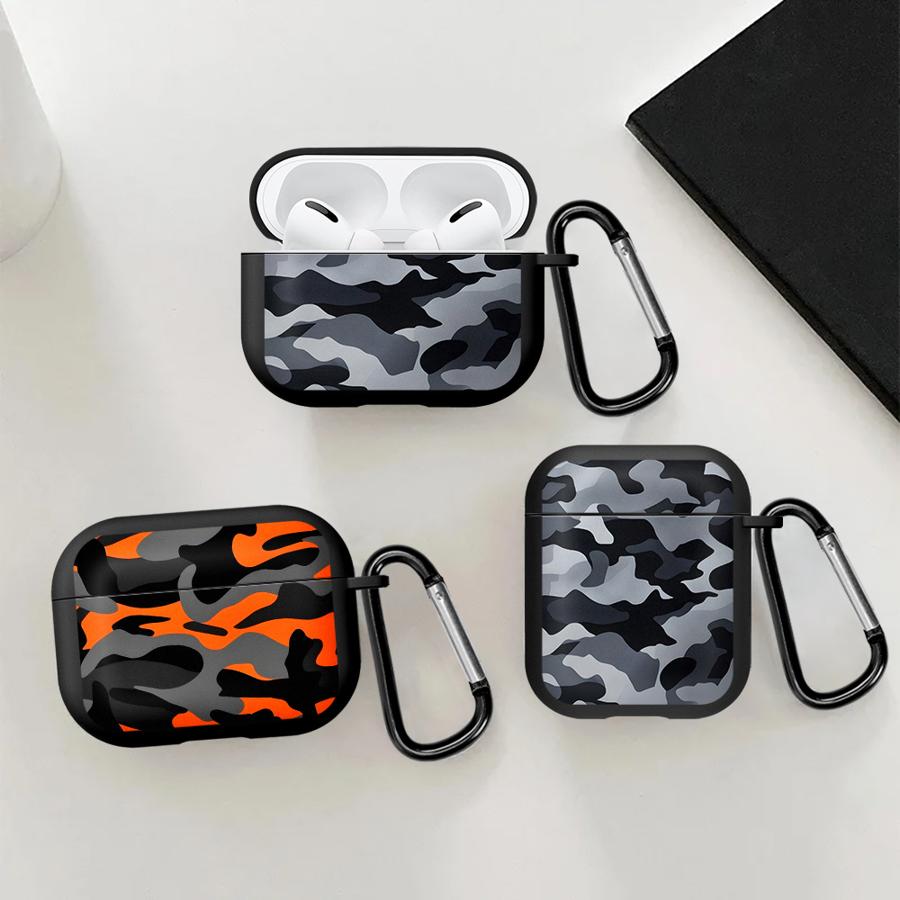 Чехол для Airpods 2 3 Pro3 1 Pro Pro2 4 Чехлы для наушников Cover Камуфляжный дизайн