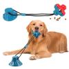 Suction Cup Tug Rope Toy Tough Dog Chew Rope Suction Cup Training Toy Interactive Pet Toy for Dog Ex