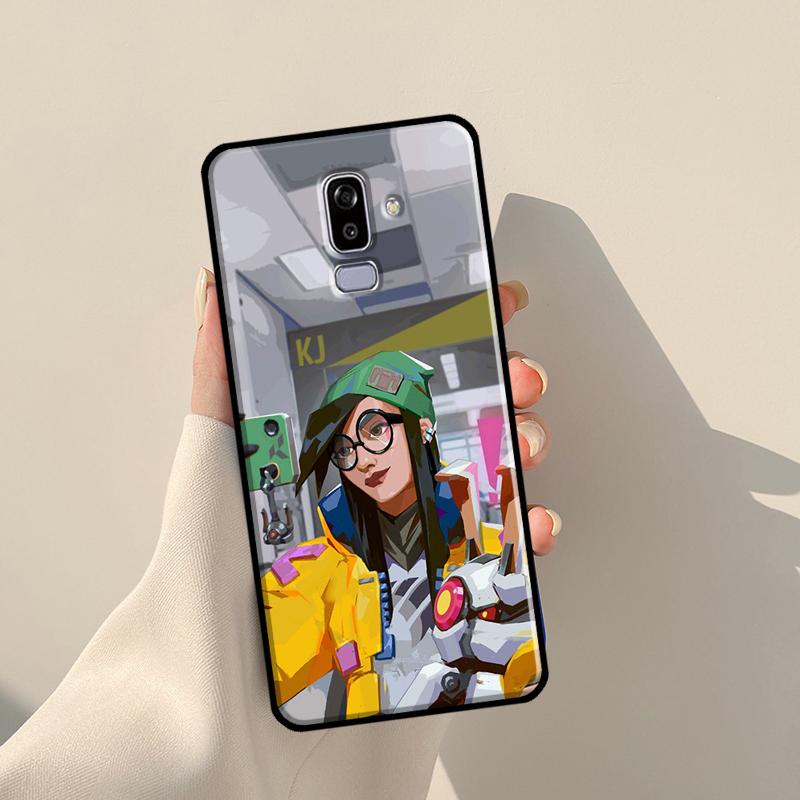 Чехол Valorant Game для Samsung Galaxy J4 J6 Plus 2018 A6 A7 A8 A9 J8 J1 2016 A3 A5 J3 J7 J5 2017 чехол