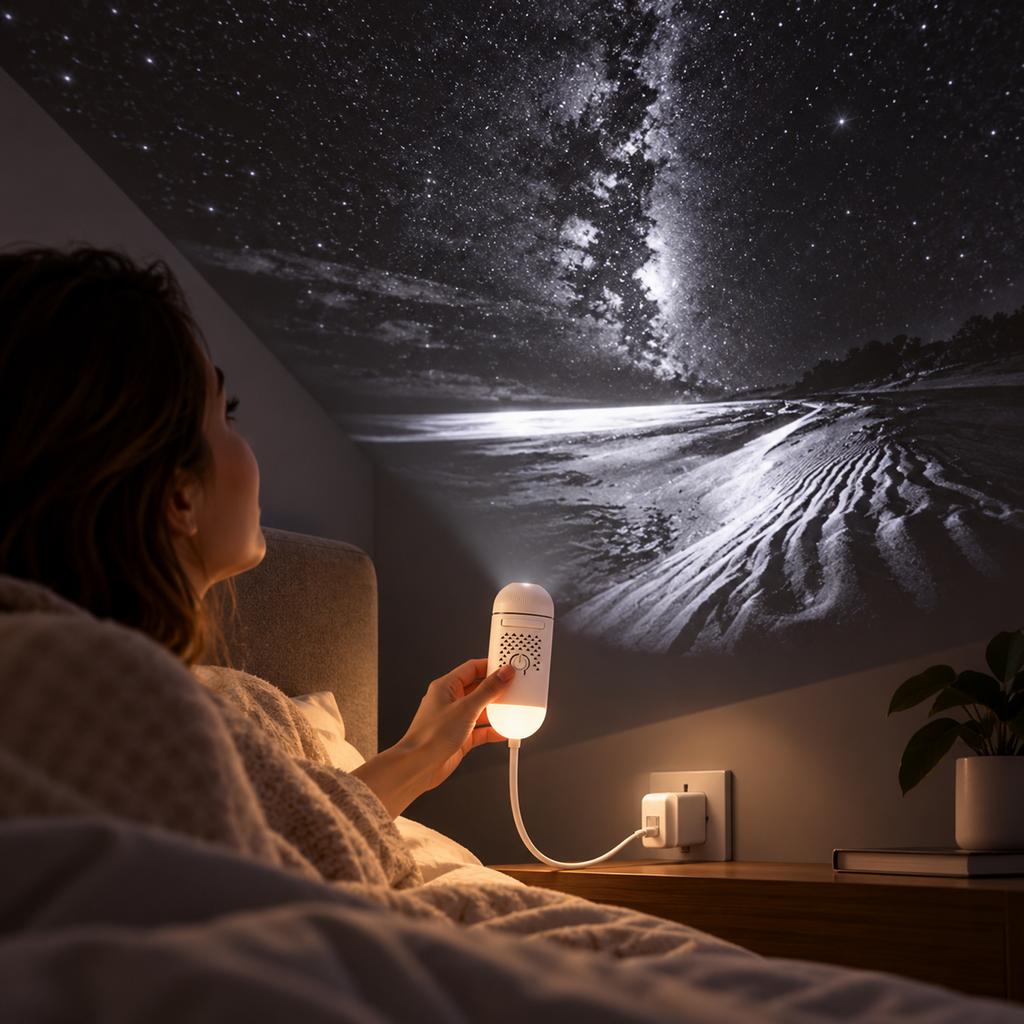 Star Projector Night Light for Bedroom, 2 Creative Mural Lamp