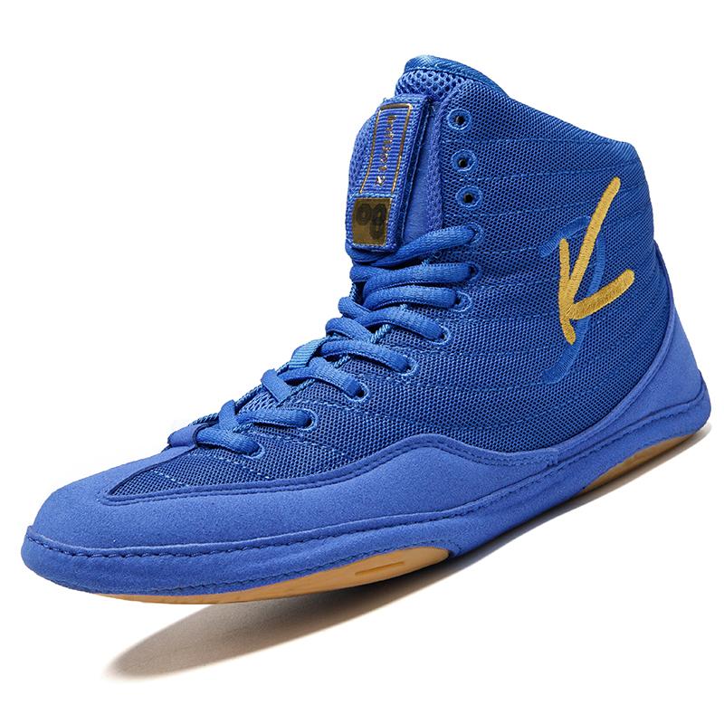 Мужские боксерки с высоким верхом, дышащие бойцовские борцовки, женские нескользящие кроссовки для санды, сетчатые тренировочные боксерки