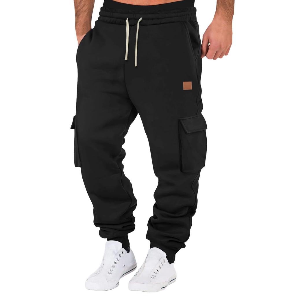 Men'S Sports Pants Running Pants Outdoor Pocket Work Pants Casual Pants