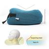 Подушка U-образной формы с защитой от затылка из пеноматериала с эффектом памяти, толстая эластичная, медленно отскакивающая, подушка для шеи для путешествий