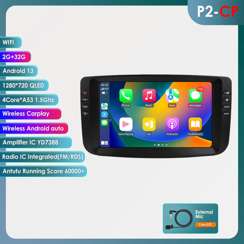 9-дюймовый Carplay 4G 2 Din Android 13 автомобильное радио для Fiat Linea 2012 - 2015 Fiat Punto EVO мультимедийный видеоплеер Navi GPS DSP WIFI интеллектуальный экран