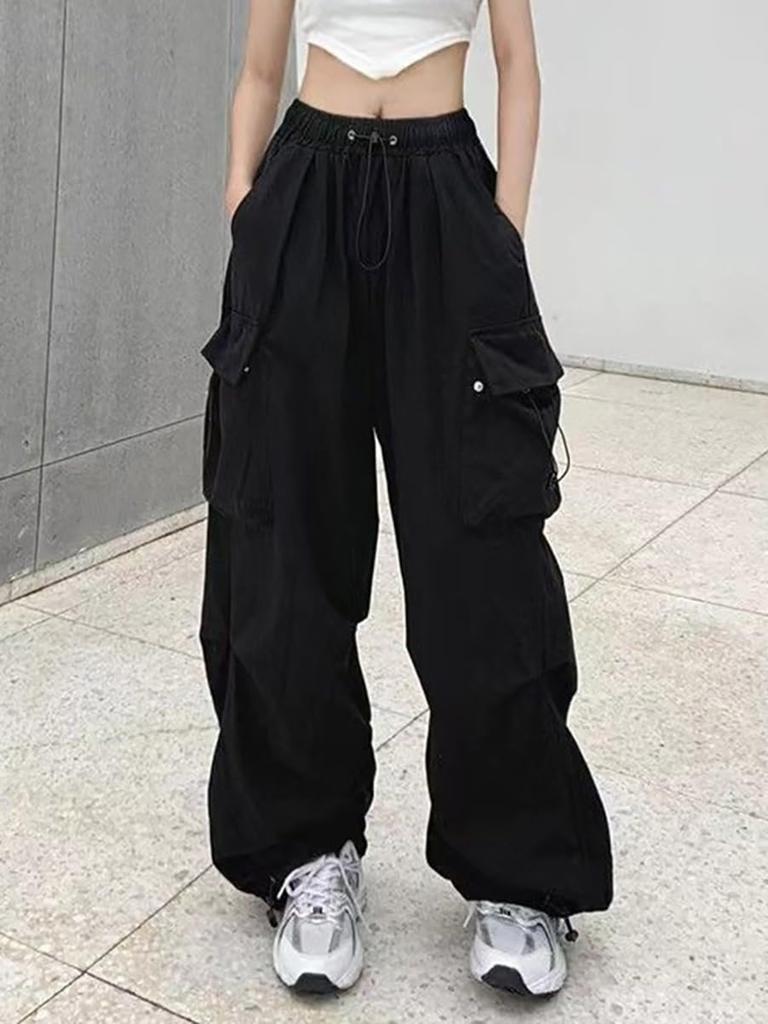 SvaYvee Грузовые Длинные Легкие Эластичные Рабочие Свободные Уличные Большого Размера M Женские Брюки, Брюки, Повседневные, Брюки, Талия, Брюки, Посадка, Танцы, Стиль, Размеры, 01. Бежевый,