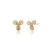 LLOYD Lucky Flower Peridot Clover 14k Gold Earrings LPFM4066G