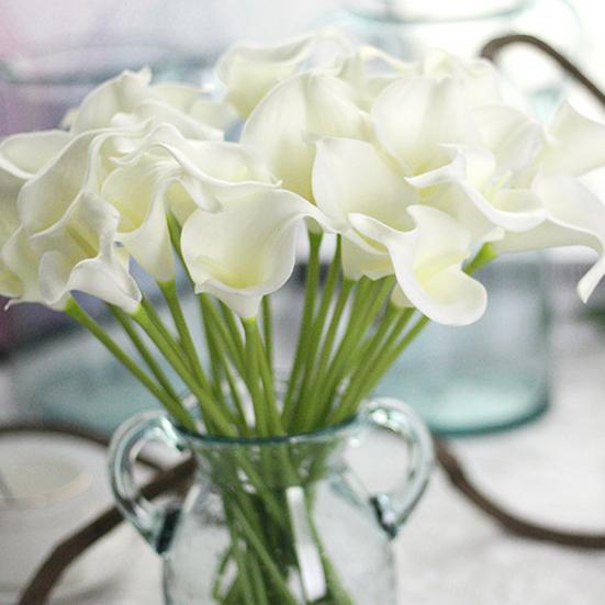 1 ветка искусственный цветок Калла Лилия свадебный букет домашний декор для свадебной вечеринки