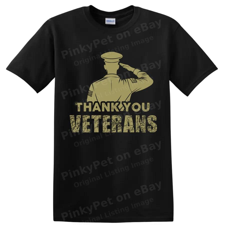 Thank You Veterans Salute T Shirt Military Appreciation Tee Honor Respect