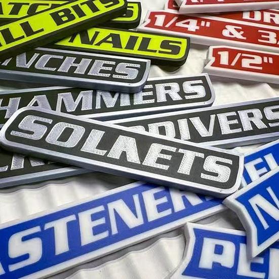 1/10/12 шт. Магнитная этикетка для ящика с инструментами Легко читаемая 3D Магнитный органайзер для ящика с инструментами Бирка Многофункциональная Мини-ящики для инструментов Маркер Организационная этикетка