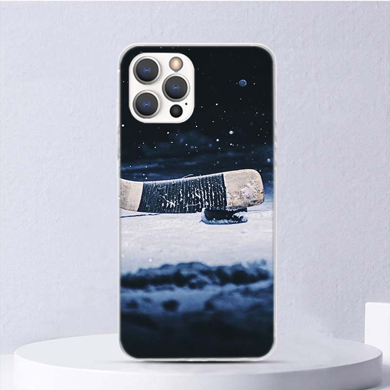 Спортивный мягкий чехол для iPhone 16 17 Air 16E 15 Plus 11 12 13 Mini 14 Pro Max с рисунком катка для хоккея на льду Чехол для телефона Apple 7 8 SE Coque Funda 1