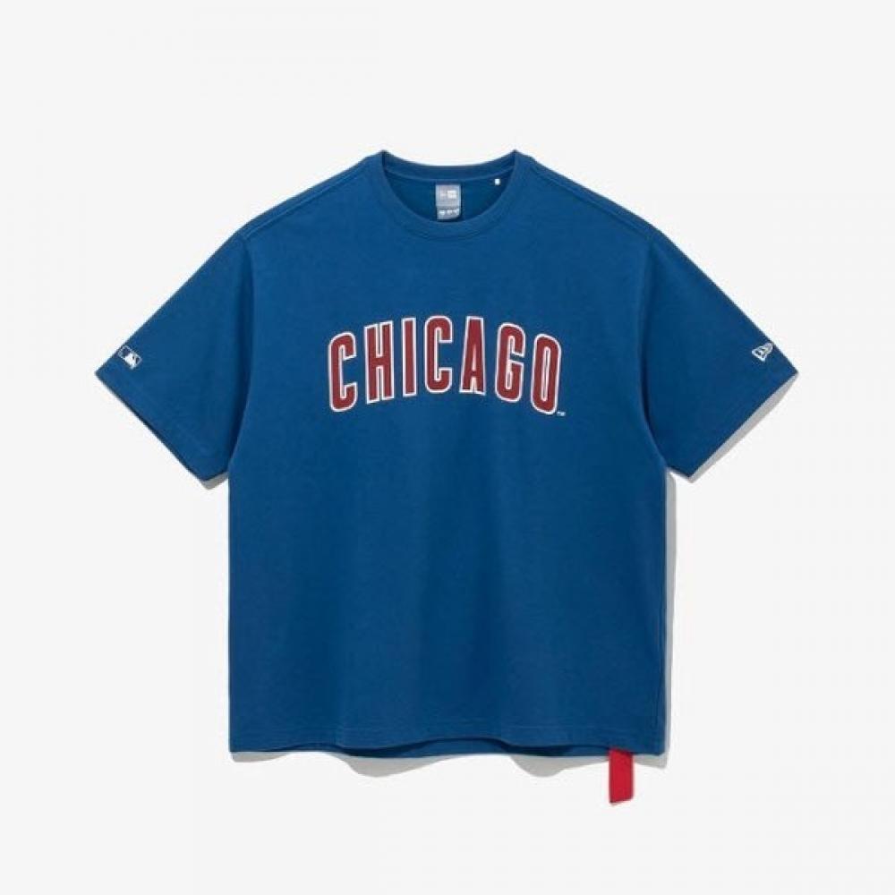 New Era M New Era ShorT Sleeve Tee Cqk 14536494 Mlb Chicago Cubs LeTTering Logo T shirT High Tide