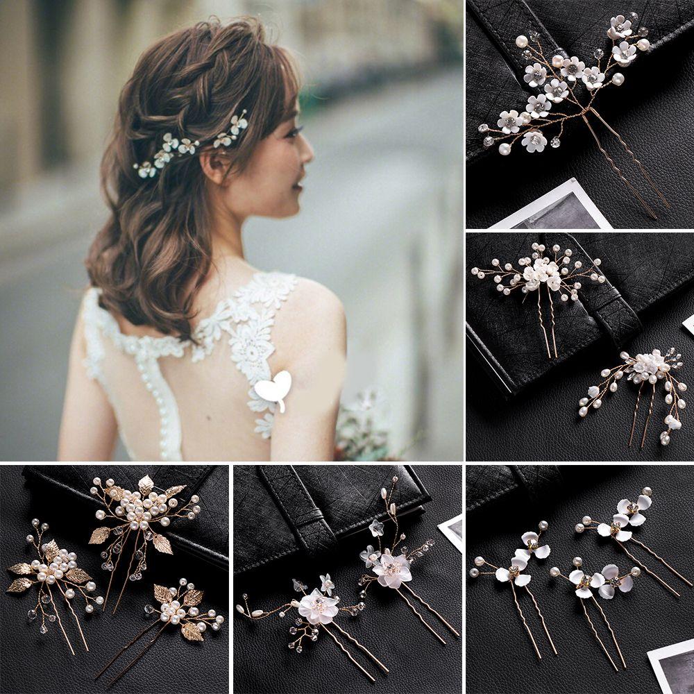 1/2/3PCS Crystal Hair Jewelry Accessories Hair Clips Headpieces Women Hairpins Headwear