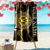 Custom Name,BVB 09 Print Beach Towel, Large Soft Quick Dry Towel for Beach Camping Swimming