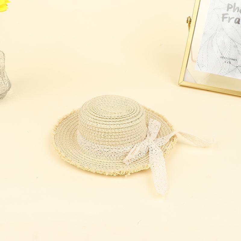 Кукольный дом, кукла, соломенная шляпа ручной работы, кепка от солнца для украшения кукольных аксессуаров 1/6