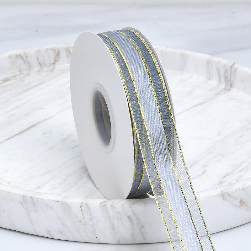 Декоративный романтический и уютный алфавит ручной работы с золотым краем из атласной пряжи, прозрачная лента, цветная лента для упаковки торта на день рождения, галстук, цветочные украшения