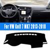 Для Volkswagen VW Golf 7 MK7 2013-2018 Коврик на приборную панель автомобиля Накладка на панель Центральная консоль Нескользящая накидка Аксессуары-солнцезащита
