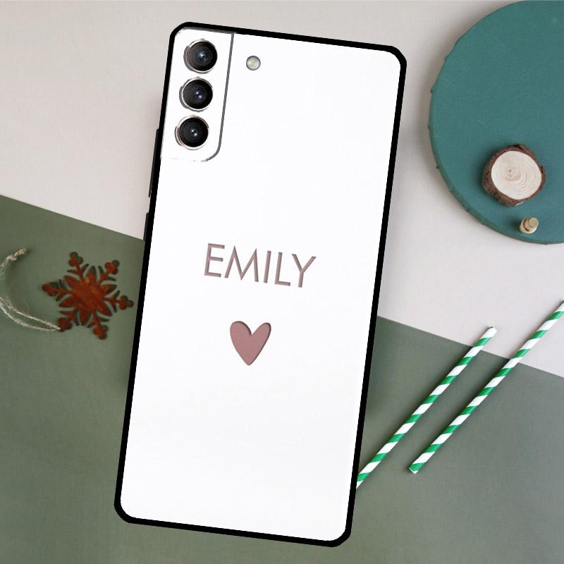 PERSONALISED NAMES CUSTOM WEDDING Case For Samsung Galaxy S23 S22 Ultra S20 S21 FE S8 S9 S10 Plus Note 10 20 Ultra Back Cover